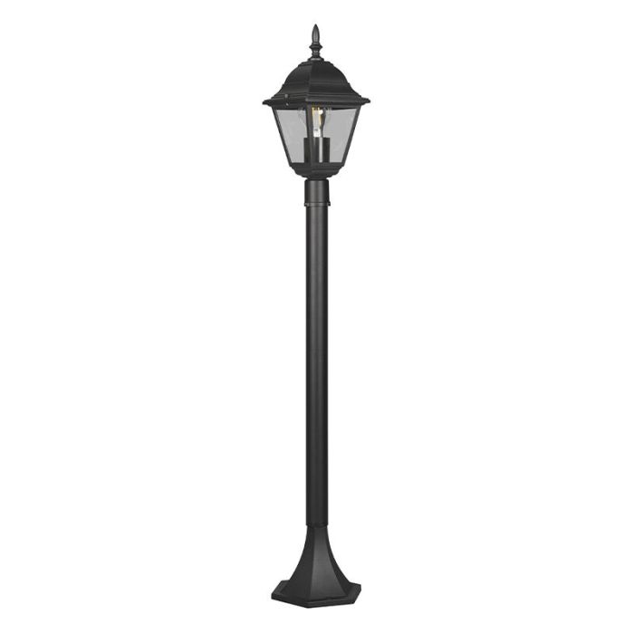 Schwarze Mastleuchte Antik, Lavina, IP44