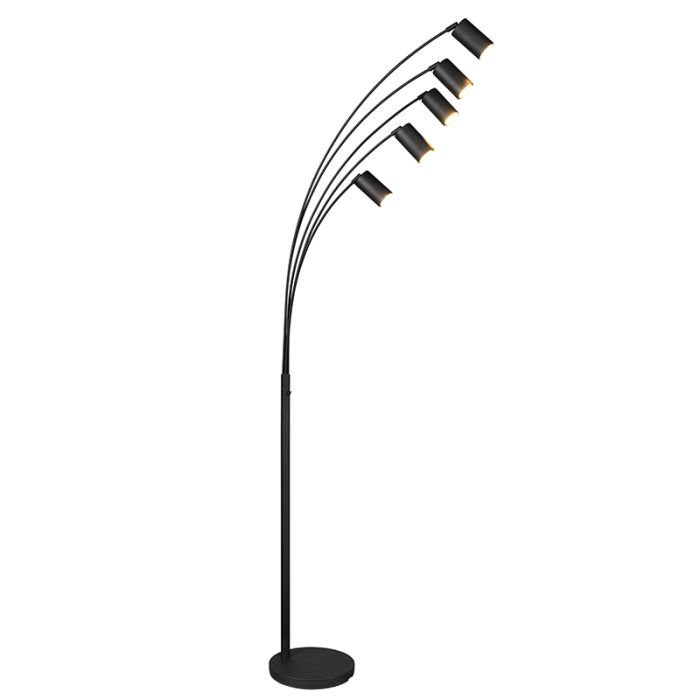 Schwarze Stehlampe Modern, Kaso