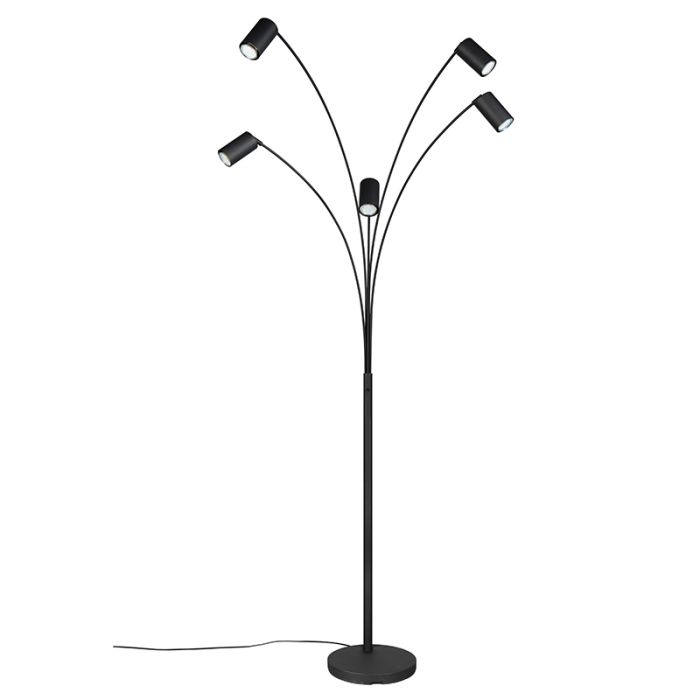 Schwarze Stehlampe Modern, Kaso