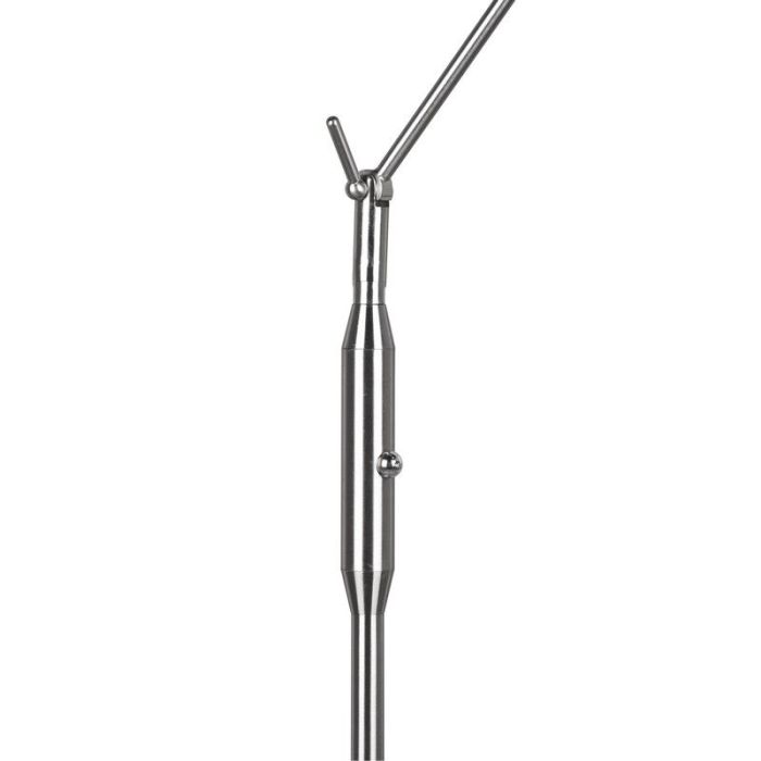 Nickel Leselampe Stehlampe Modern, Marjon, 6W, warm- bis kaltweiß einstellbare LED, mit Touch-Dimmer