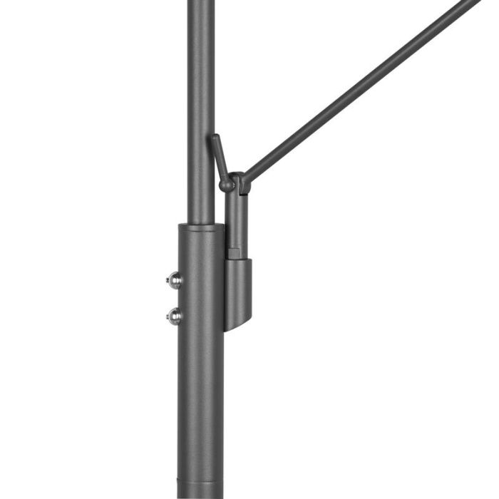 Anthrazit Leselampe Stehlampe Modern, Marjon, 35W, warm- bis kaltweiß einstellbare LED, mit Touch-Dimmer