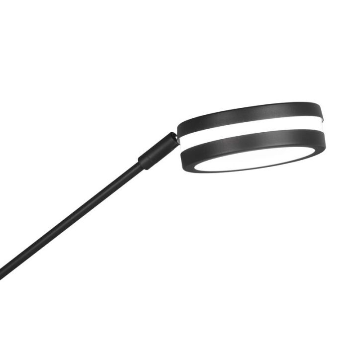Anthrazit Leselampe Stehlampe Modern, Marjon, 35W, warm- bis kaltweiß einstellbare LED, mit Touch-Dimmer