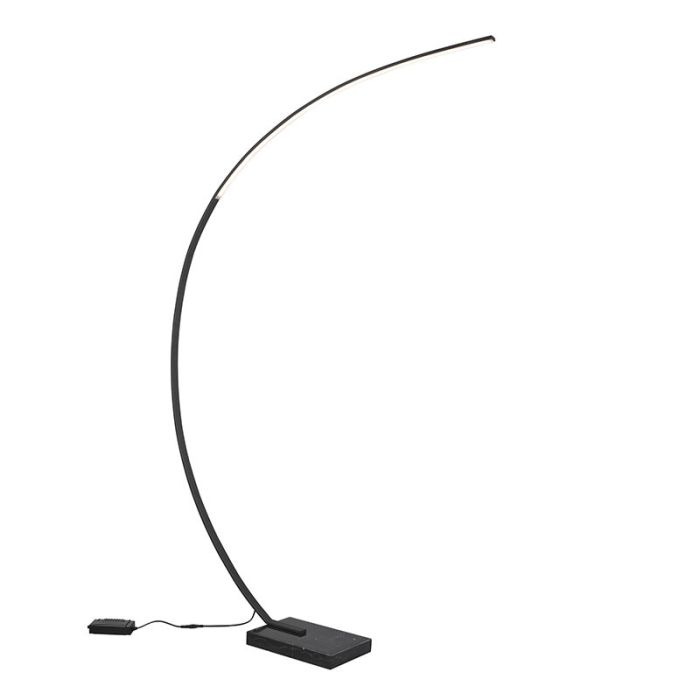 Schwarze Bogenlampe Modern, Yoel, 18W, 3000K LED, mit Schalter