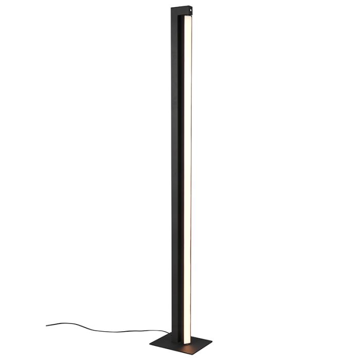 Schwarze Stehlampe Modern, Raihana, 21W, White Switch LED, mit Touch-Dimmer