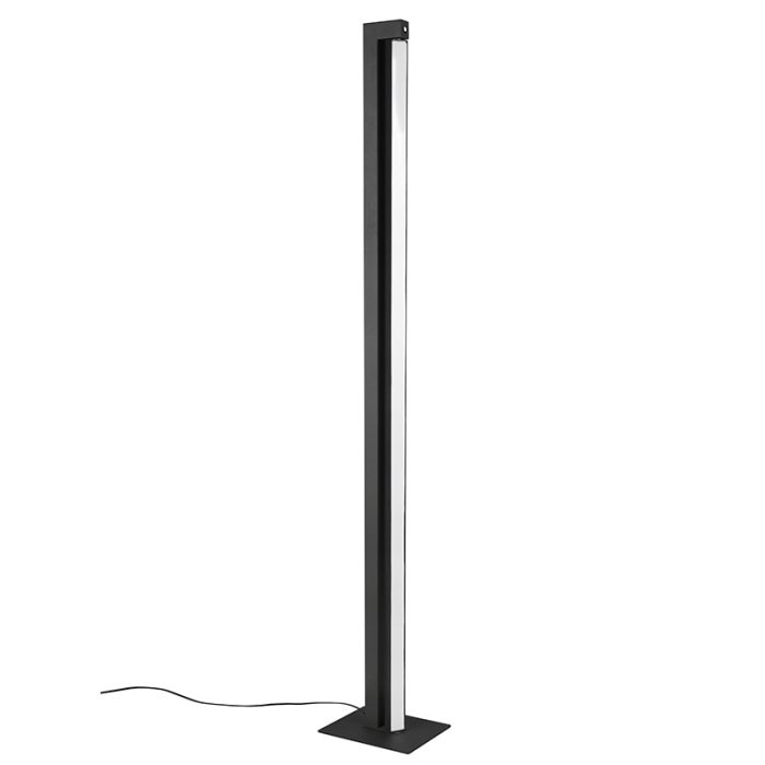 Schwarze Stehlampe Modern, Raihana, 21W, White Switch LED, mit Touch-Dimmer