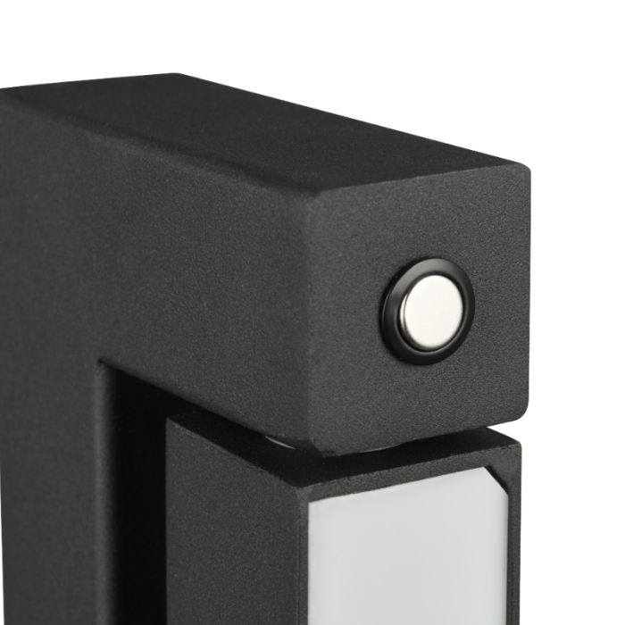 Schwarze Stehlampe Modern, Raihana, 21W, White Switch LED, mit Touch-Dimmer
