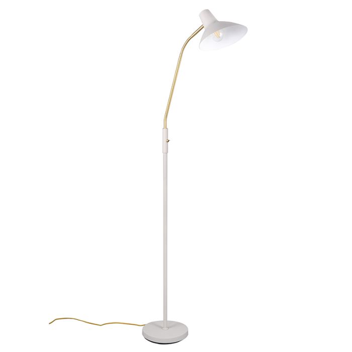 Weiße Stehlampe Antik, Merit