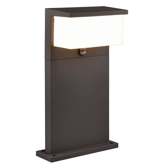 Anthrazit Wegeleuchte mit Bewegungsmelder Modern, Slimane, 13W, 3000K LED, IP54