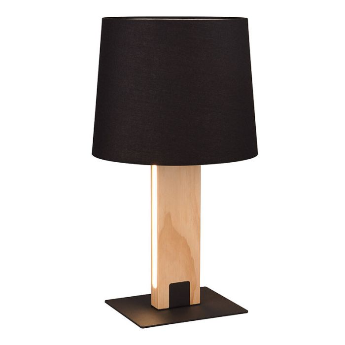 Schwarze Tischleuchte Modern, Radia, mit Schalter
