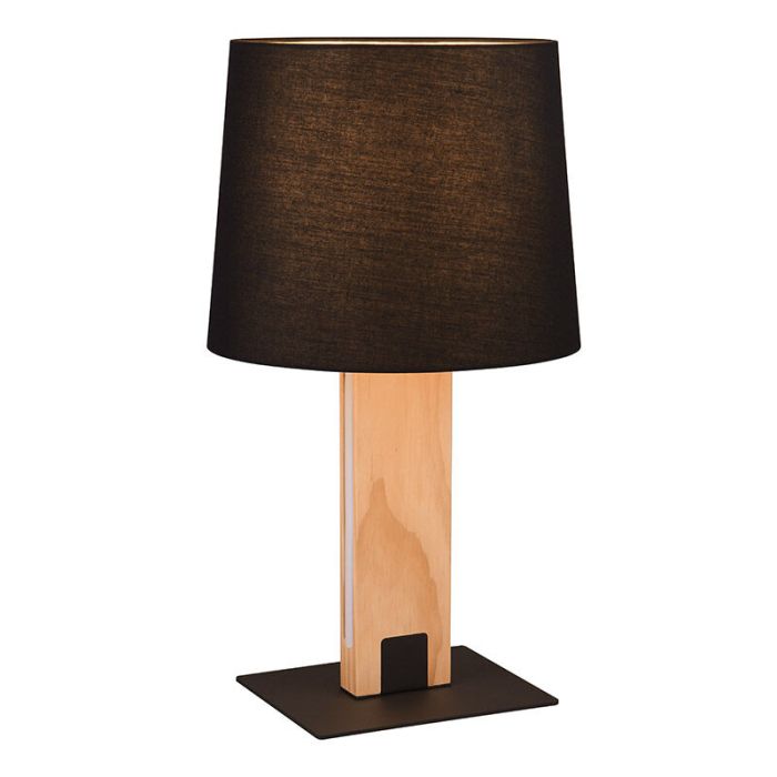 Schwarze Tischleuchte Modern, Radia, mit Schalter
