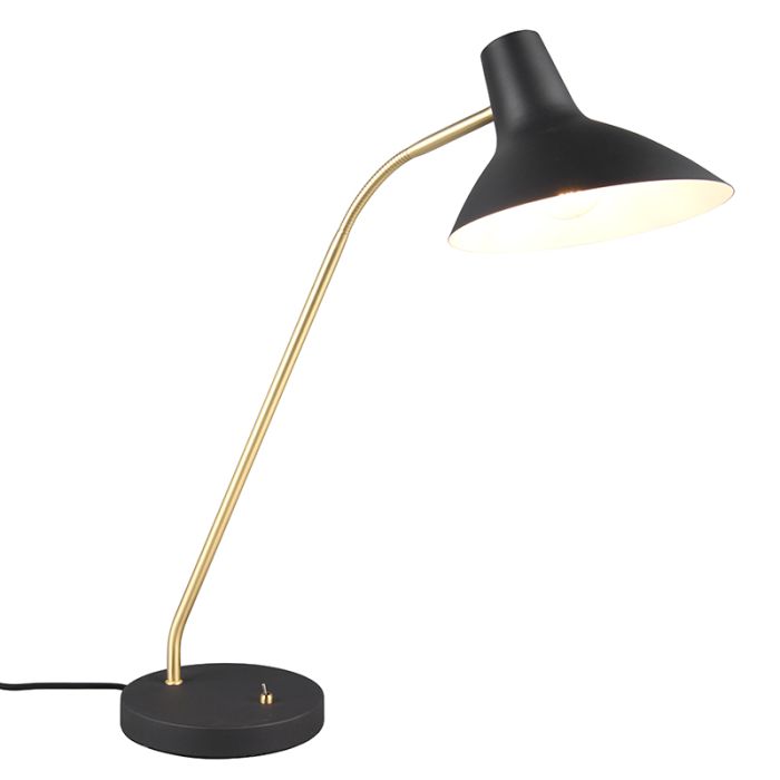 Schwarze Schreibtischlampe Antik, Merit