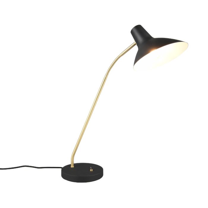 Schwarze Schreibtischlampe Antik, Merit