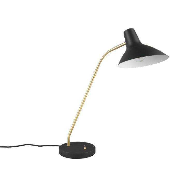 Schwarze Schreibtischlampe Antik, Merit