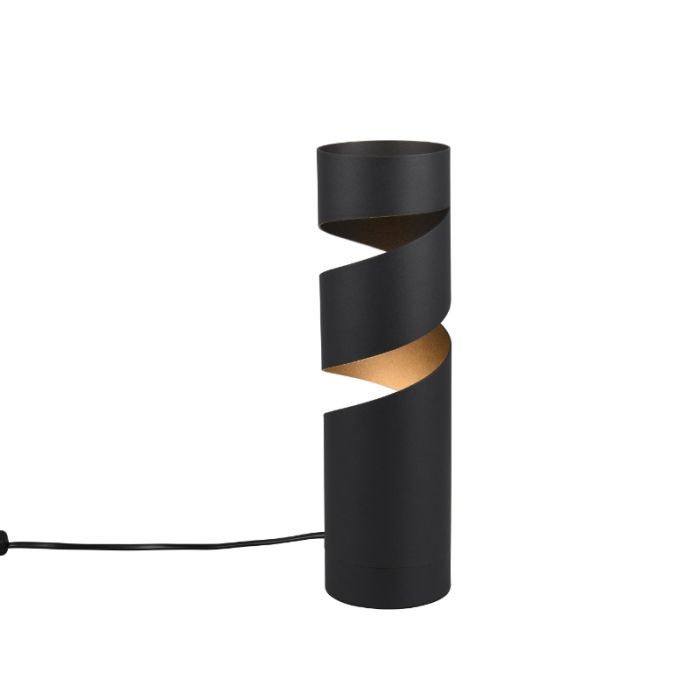 Schwarze Tischleuchte Design, Marouan, mit Schalter