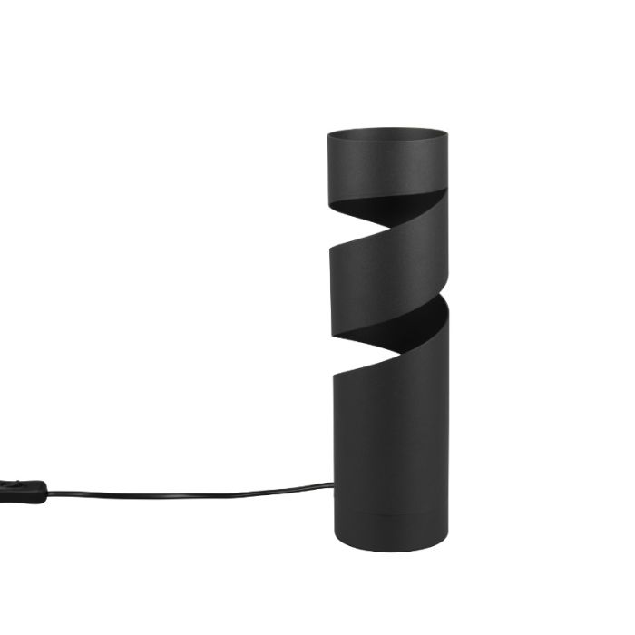 Schwarze Tischleuchte Design, Marouan, mit Schalter