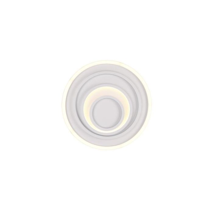 Weiße Deckenlampe Modern, Carolijn, 40W, warm- bis kaltweiß einstellbare LED, mit Fernbedienung
