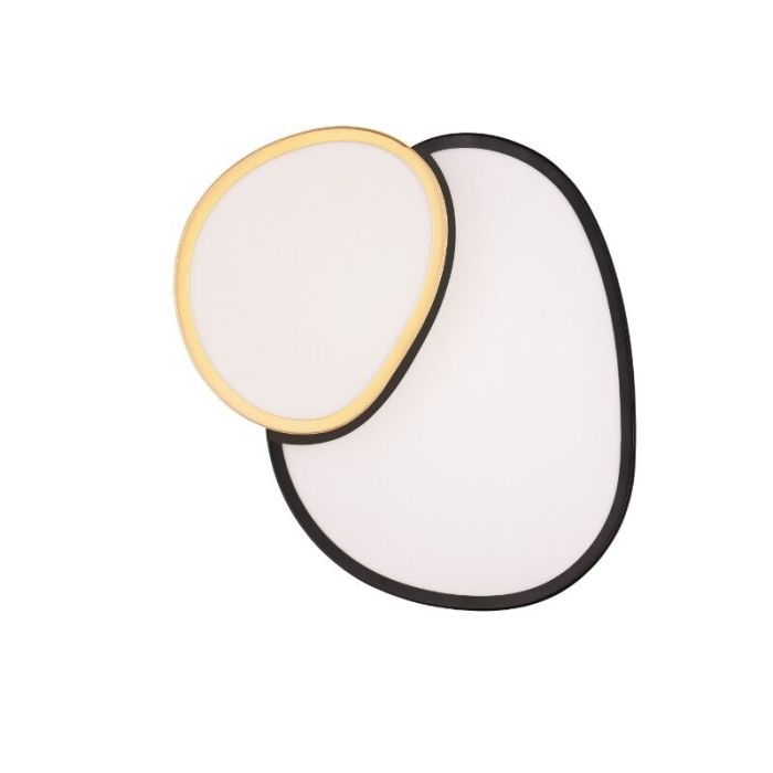 Goldene Deckenleuchte Metall, Merwin, 21W, warm- bis kaltweiß einstellbare LED, mit Fernbedienung