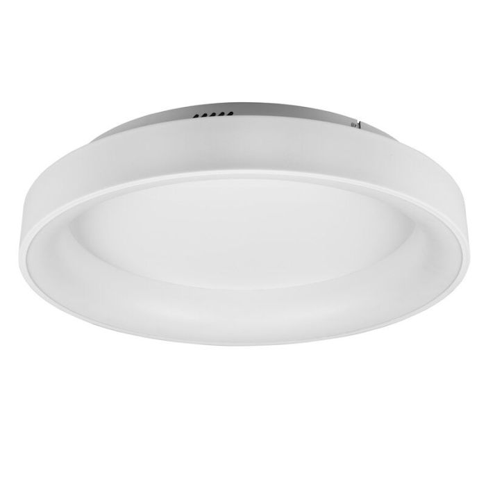 Weiße Deckenlampe Modern, Jered, 48W, warm- bis kaltweiß einstellbare LED, mit Fernbedienung