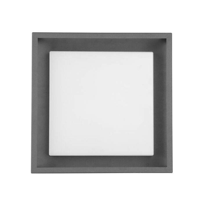 Anthrazit Außenleuchte Metall, Rolina, 14W, warm- bis kaltweiß einstellbare LED, IP54, 3-stufig dimmbar