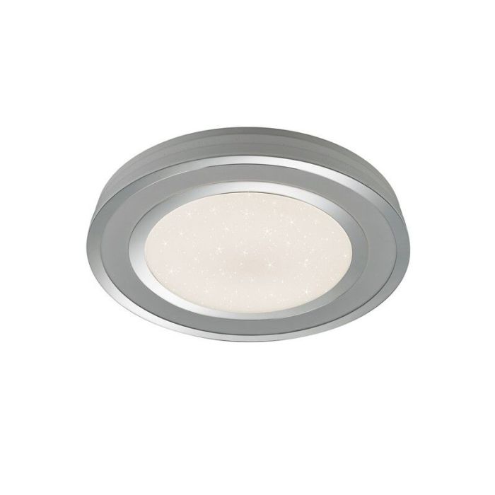 Chrom Deckenlampe Modern, Saleem, 45W, warm- bis kaltweiß einstellbare LED, mit Schalter