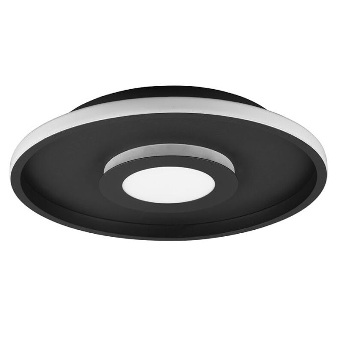 Schwarze Badezimmer Deckenleuchte Modern, Kayla, 35W, 3000K LED, IP44