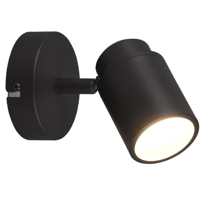 Schwarze Deckenstrahler Badezimmer Modern, Nelis, IP44