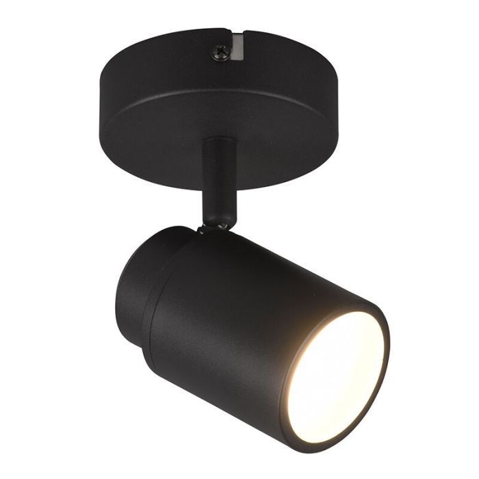 Schwarze Deckenstrahler Badezimmer Modern, Nelis, IP44