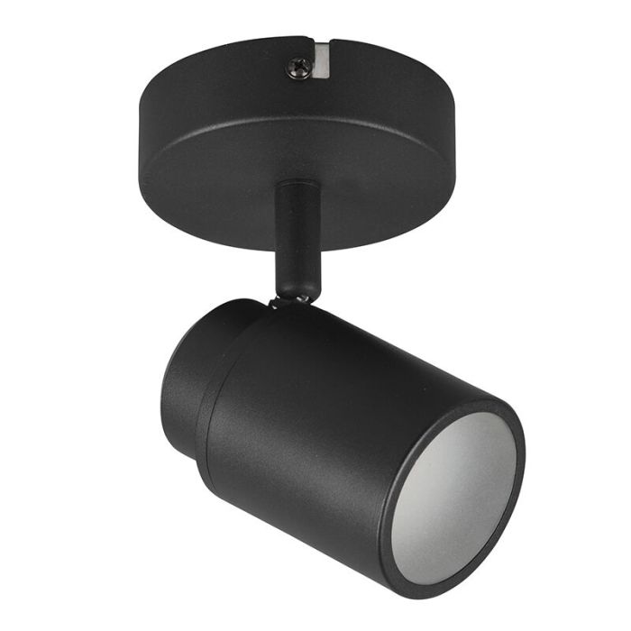 Schwarze Deckenstrahler Badezimmer Modern, Nelis, IP44