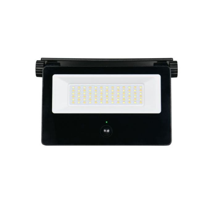 Schwarze Solar Außen Wandleuchte Modern, Mihriban, 18W, White Switch LED, IP54