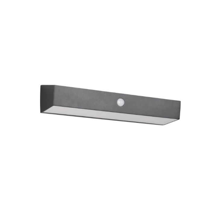 Schwarze Solar Außen Wandleuchte Modern, Ravindra, 6W, 4000K LED, IP44