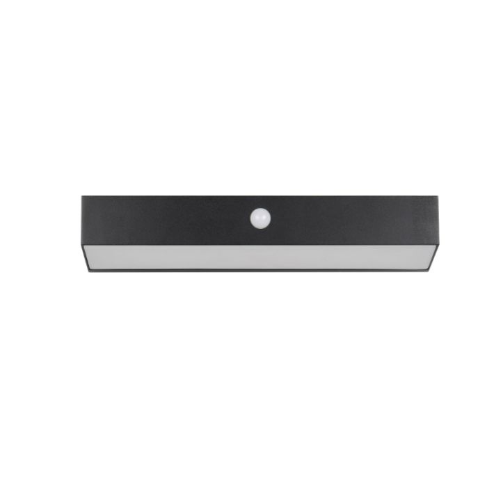 Schwarze Solar Außen Wandleuchte Modern, Ravindra, 6W, 4000K LED, IP44