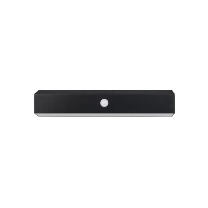 Schwarze Solar Außen Wandleuchte Modern, Ravindra, 6W, 4000K LED, IP44