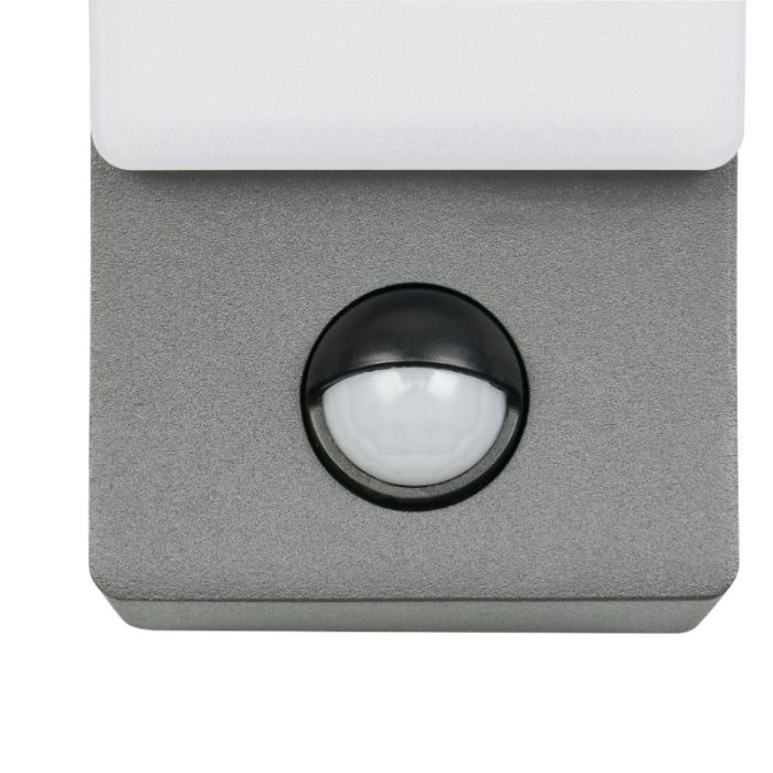 Anthrazit Außen Wandleuchte mit Bewegungsmelder Modern, Popke, 12,5W, 4000K LED, IP44