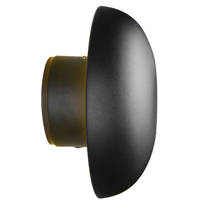 Schwarze aufladbare Wandleuchte Metall, Khaoula, 1,5W, 3000K LED, 3-stufig dimmbar