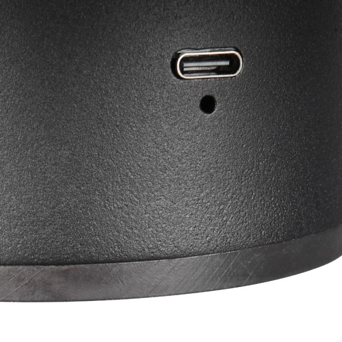 Schwarze aufladbare Wandleuchte Metall, Khaoula, 1,5W, 3000K LED, 3-stufig dimmbar