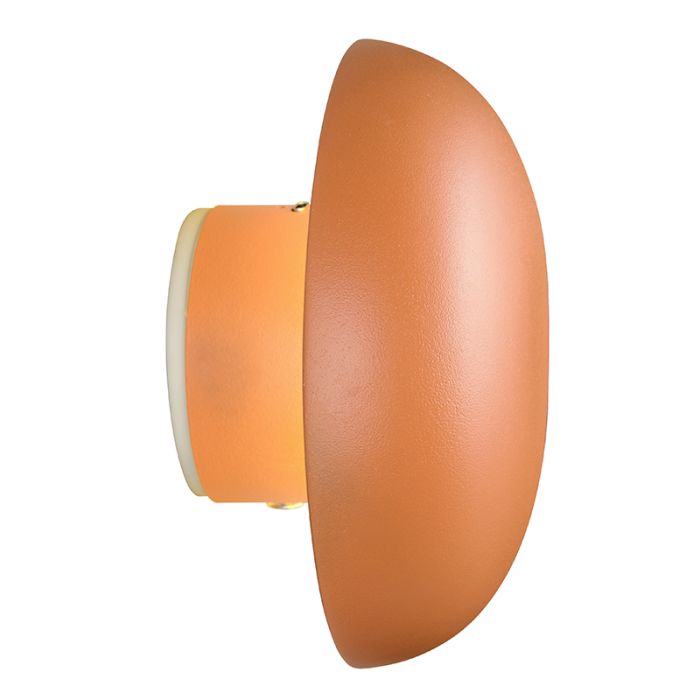 Orangene aufladbare Wandleuchte Metall, Khaoula, 1,5W, 3000K LED, 3-stufig dimmbar