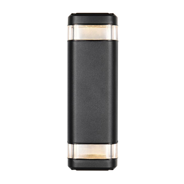 Schwarze Up down Wandleuchte Modern, Poonam, IP44