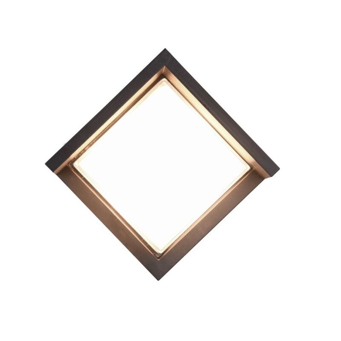 Weiße Außenleuchte Kunststoff, Riekje, 8W, 3000K LED, IP54