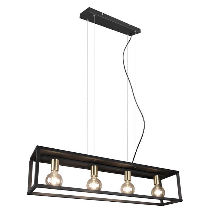 Schwarze Pendelleuchte Modern, Fabrice