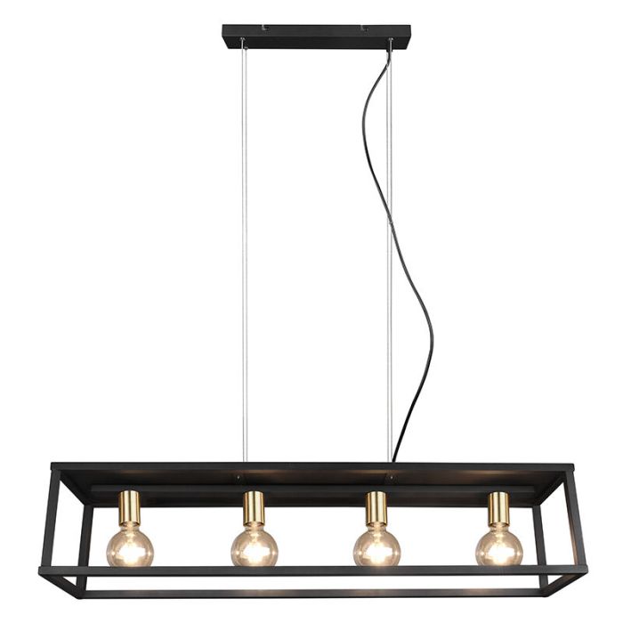 Schwarze Pendelleuchte Modern, Fabrice