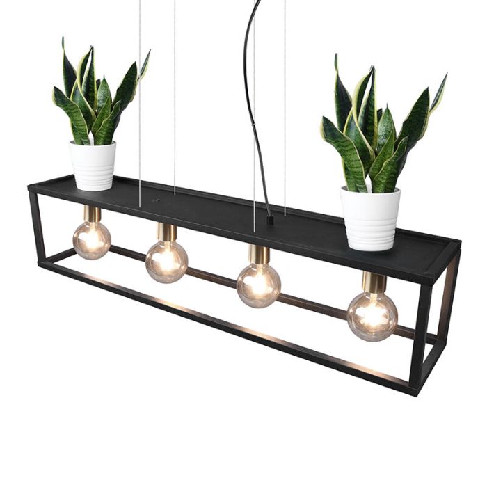 Schwarze Pendelleuchte Modern, Fabrice