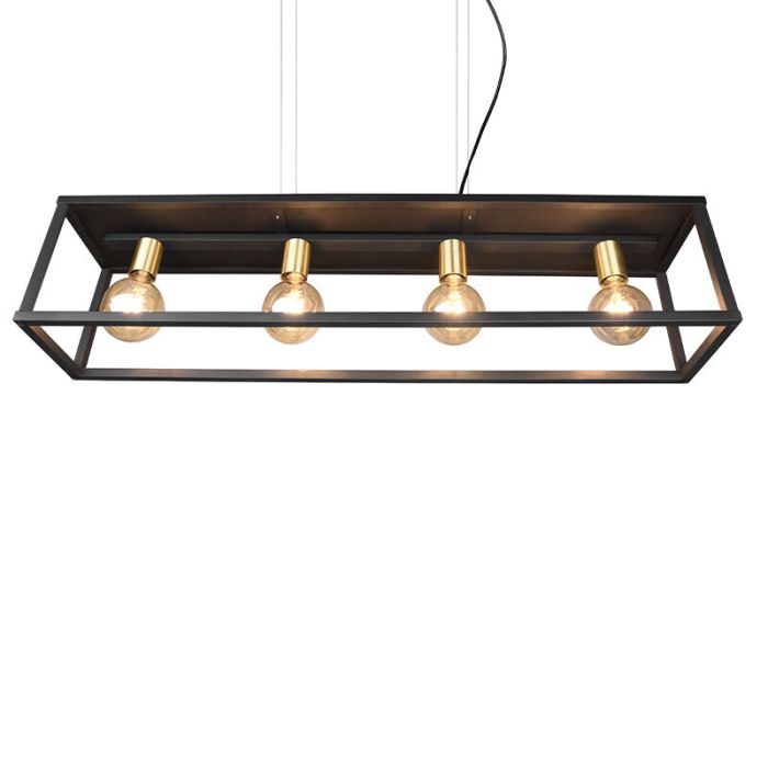 Schwarze Pendelleuchte Modern, Fabrice