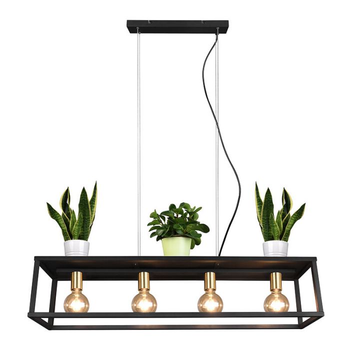 Schwarze Pendelleuchte Modern, Fabrice