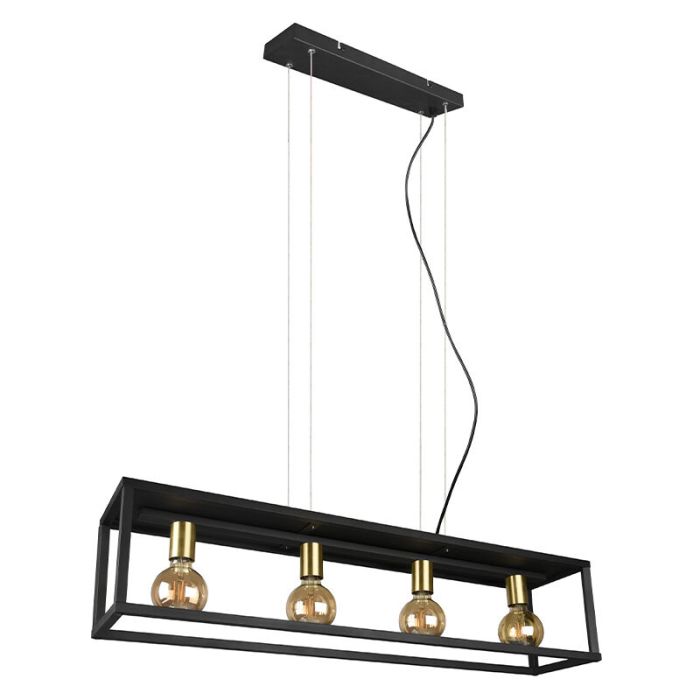 Schwarze Pendelleuchte Modern, Fabrice
