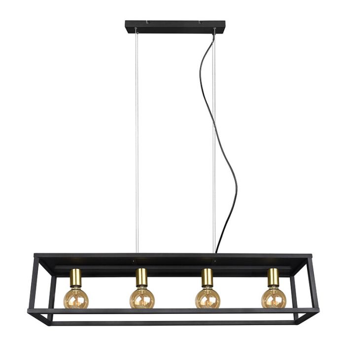 Schwarze Pendelleuchte Modern, Fabrice