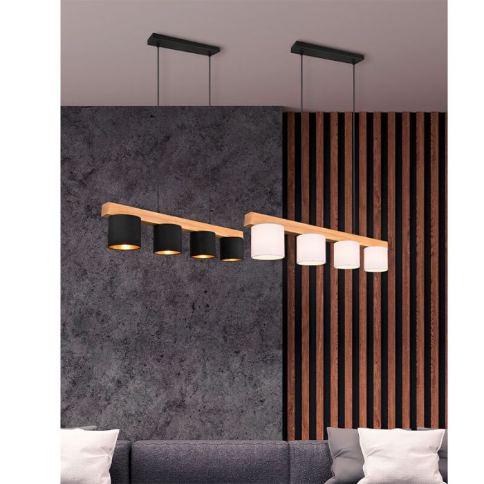 Holz Pendelleuchte Braun, Keltoum