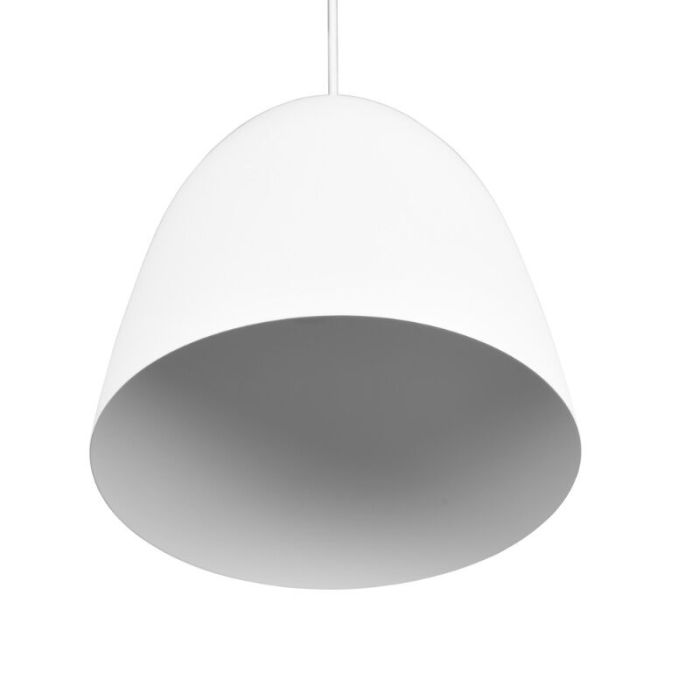 Weiße Pendelleuchte Halbkugel Modern, Ingmar