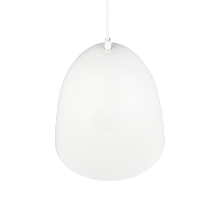 Weiße Pendelleuchte Halbkugel Modern, Ingmar
