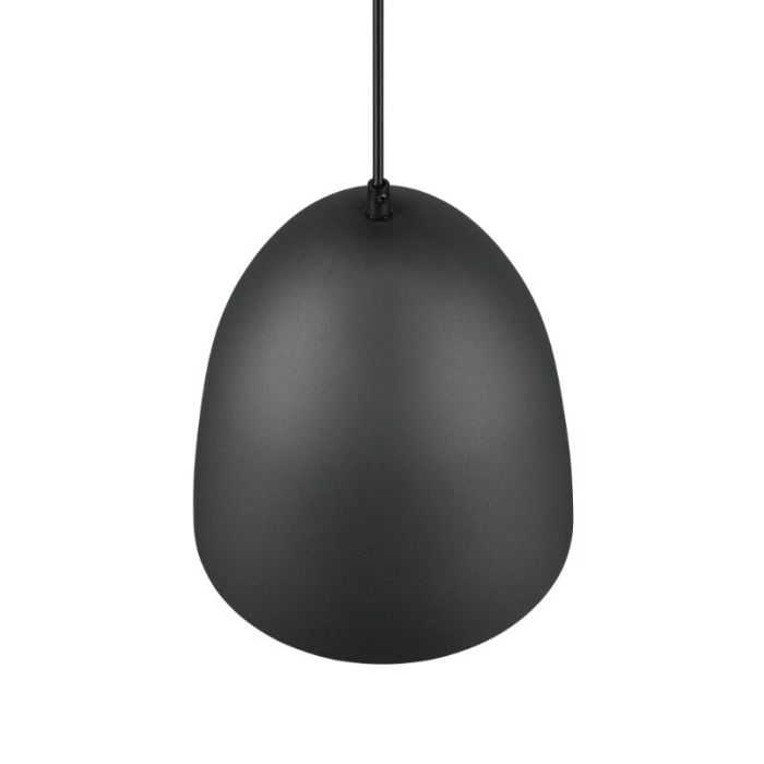 Schwarze Pendelleuchte Halbkugel Modern, Ingmar