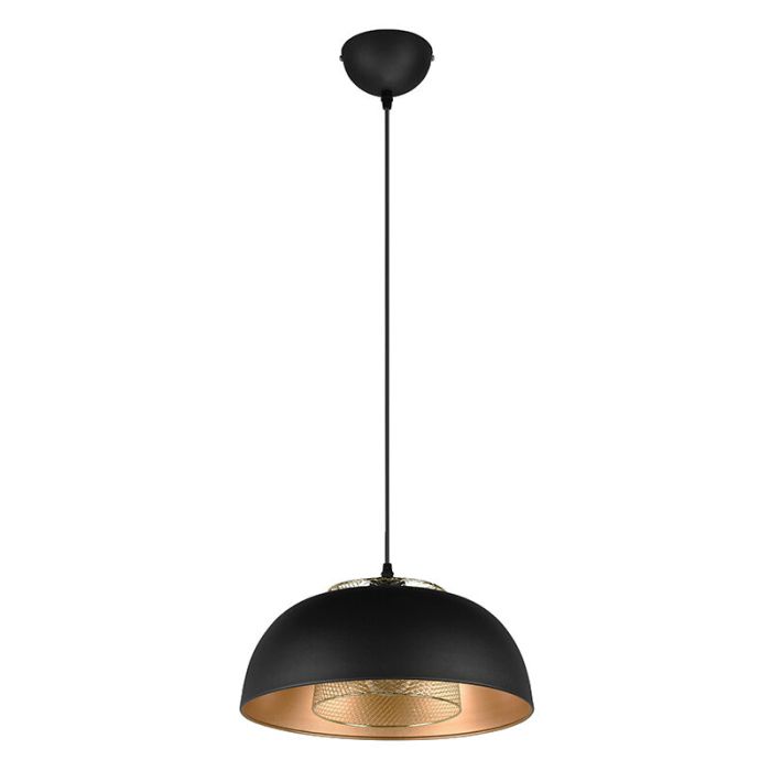 Schwarze Pendelleuchte Industrial, Sylvano
